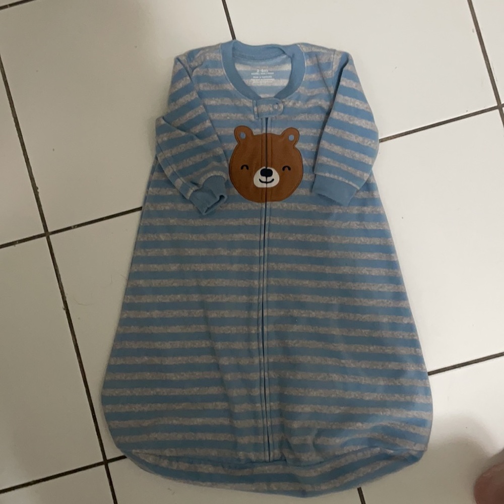 Carter’s warm sleep sack.